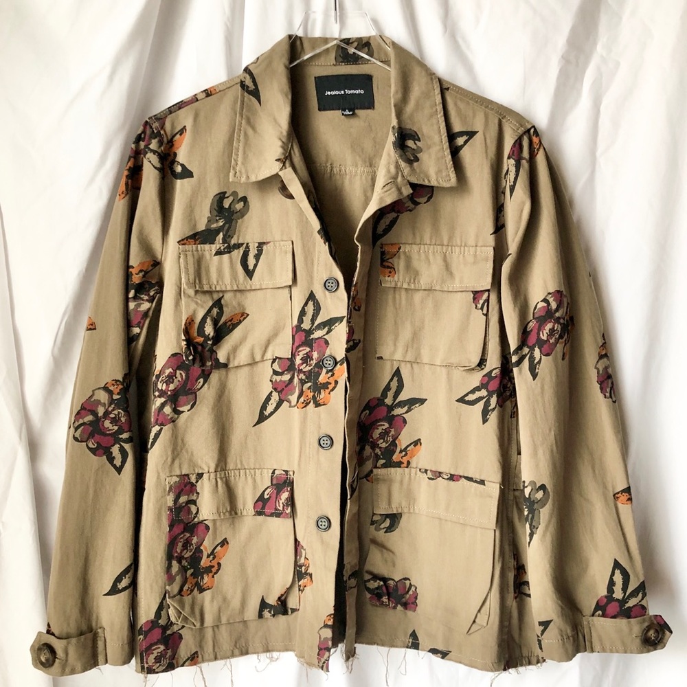 JEALOUS TOMATO UTILITY FRAYED JACKET